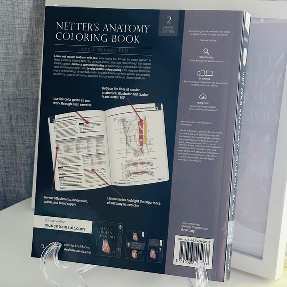 NEW Netter's Anatomy Coloring Book John T Hansen Updated Edition Paperback - Picture 7 of 7